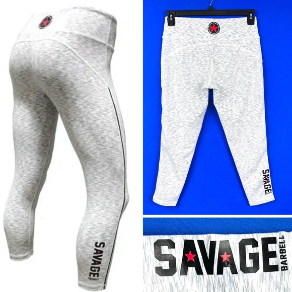 Savage Barbell Pants - 🚫SOLD! 🏋🏻‍♀️•NWOT |•SAVAGE BARBELL•| 🏋🏻‍♀️ Heathered Capri Leggings